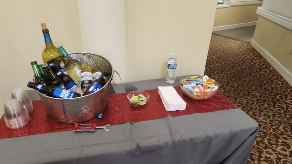Amenity beverage setup