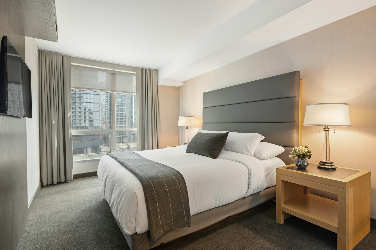 Quiet, comfortable bedroom for rest and recovery