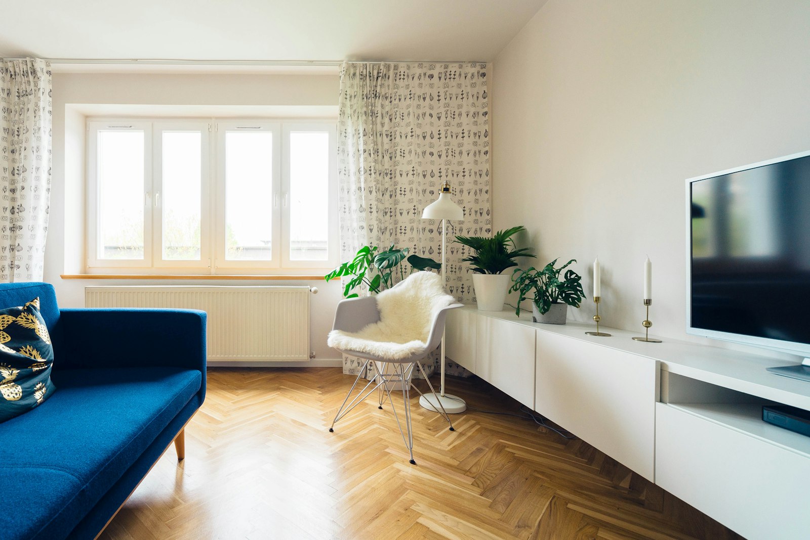 Apartment-style living room - stock